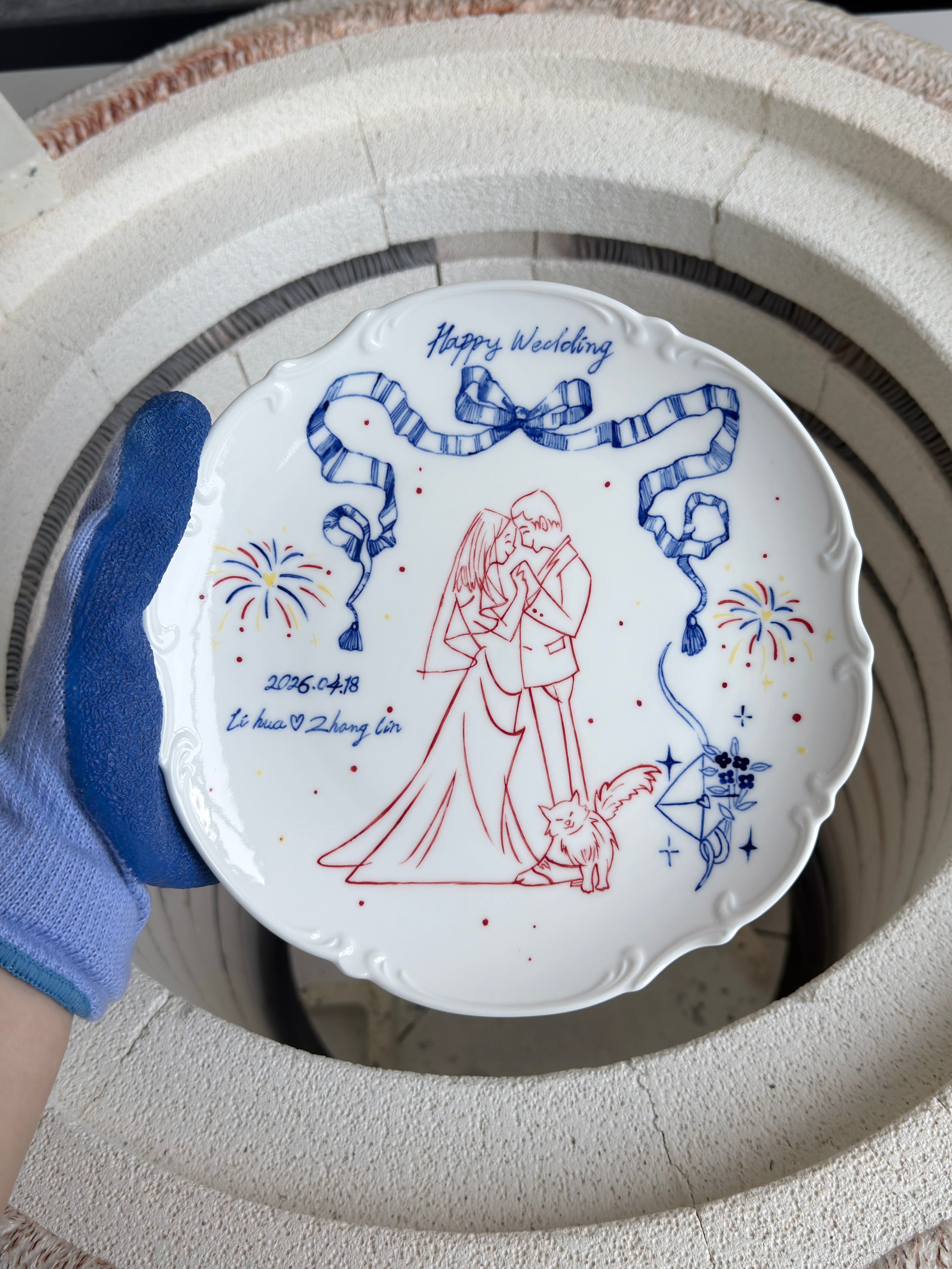 Handmade-Custom-Wedding-Keepsake-Ceramic-Plate